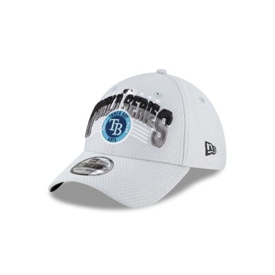 Tampa Bay Rays Gorra | New Era MLB Alcs Champions Locker Room 39thirty Stretch Fit Cap Mexico - Grises
